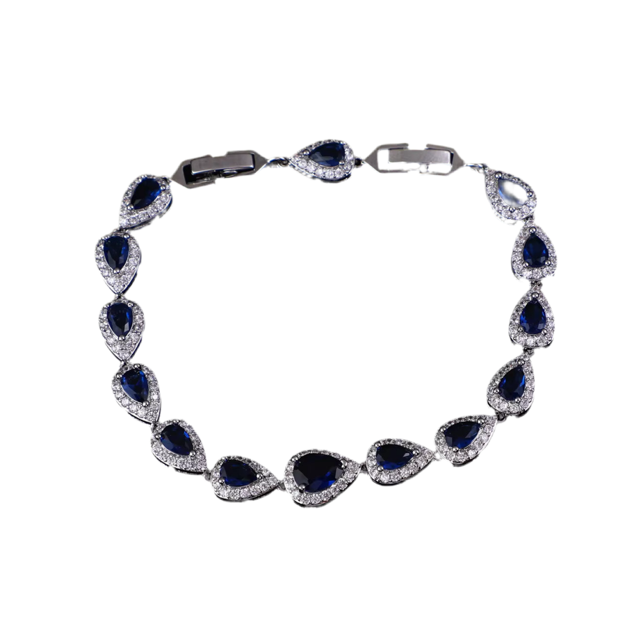 Teardrop Bracelet- Deep Blue