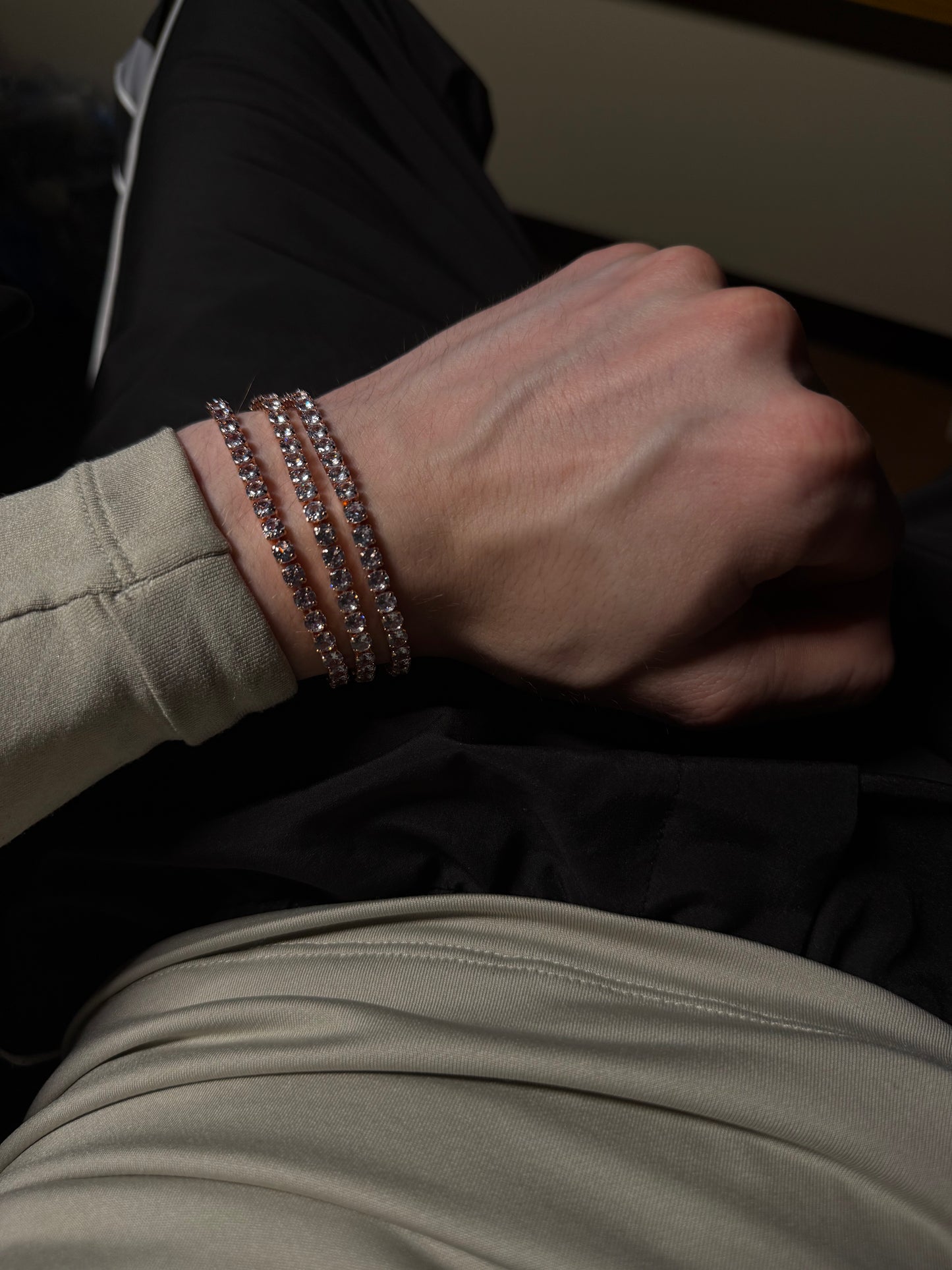 V1 Tennis Bracelet-Rose Gold