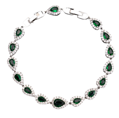 Teardrop Bracelet- Alpine Green
