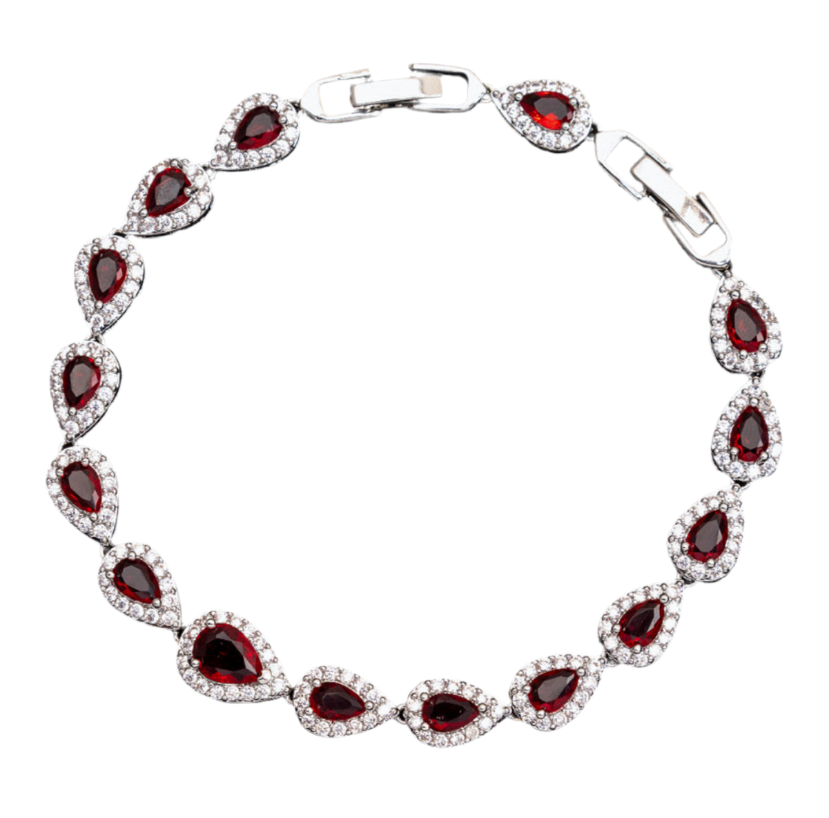 Teardrop Bracelet- Blood Red