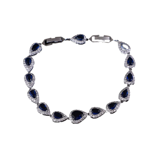 Teardrop Bracelet- Deep Blue
