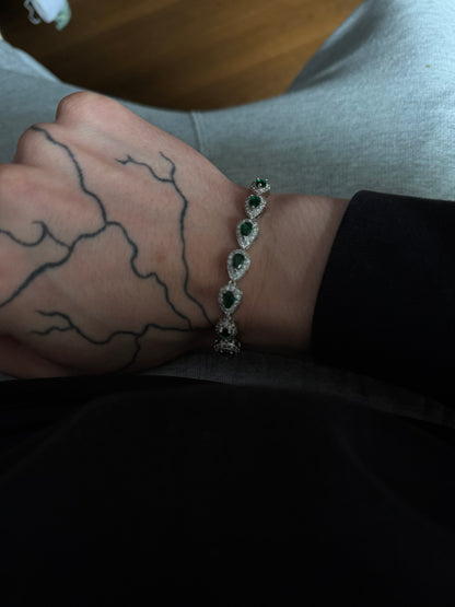 Teardrop Bracelet- Alpine Green